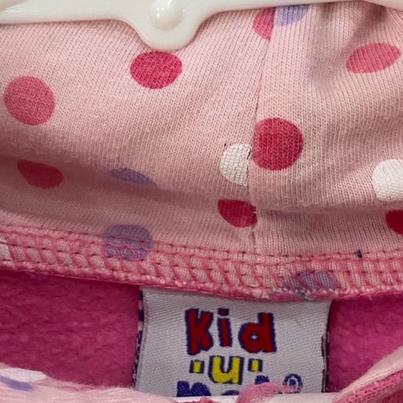 Kid U not, Pink hooded, N Y ,sweat jacket. Size 2T - Picture 5 of 7